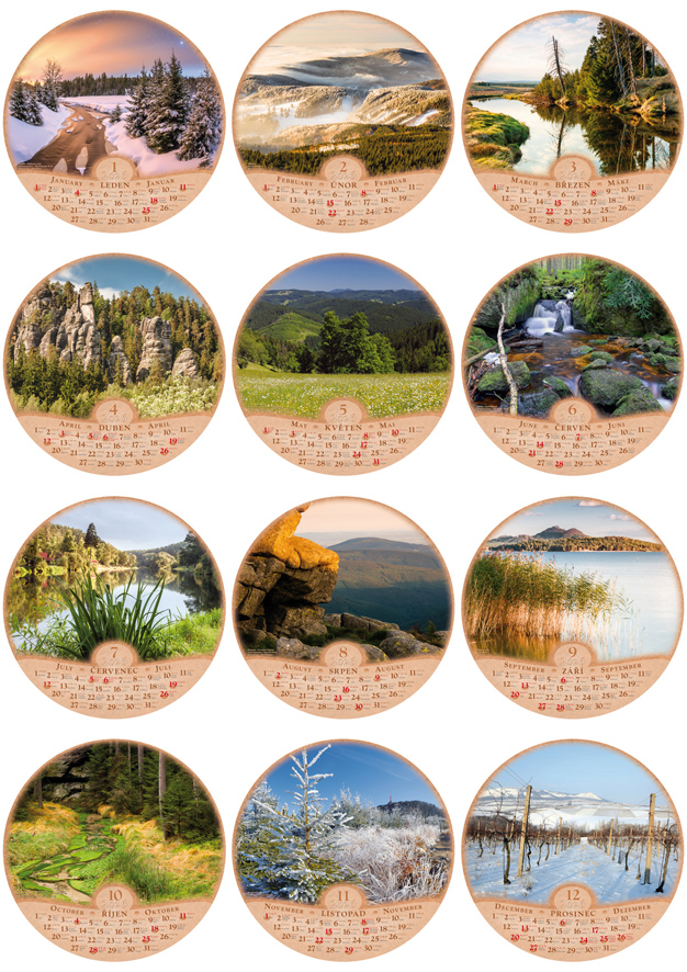 Ukázky všech měsíců